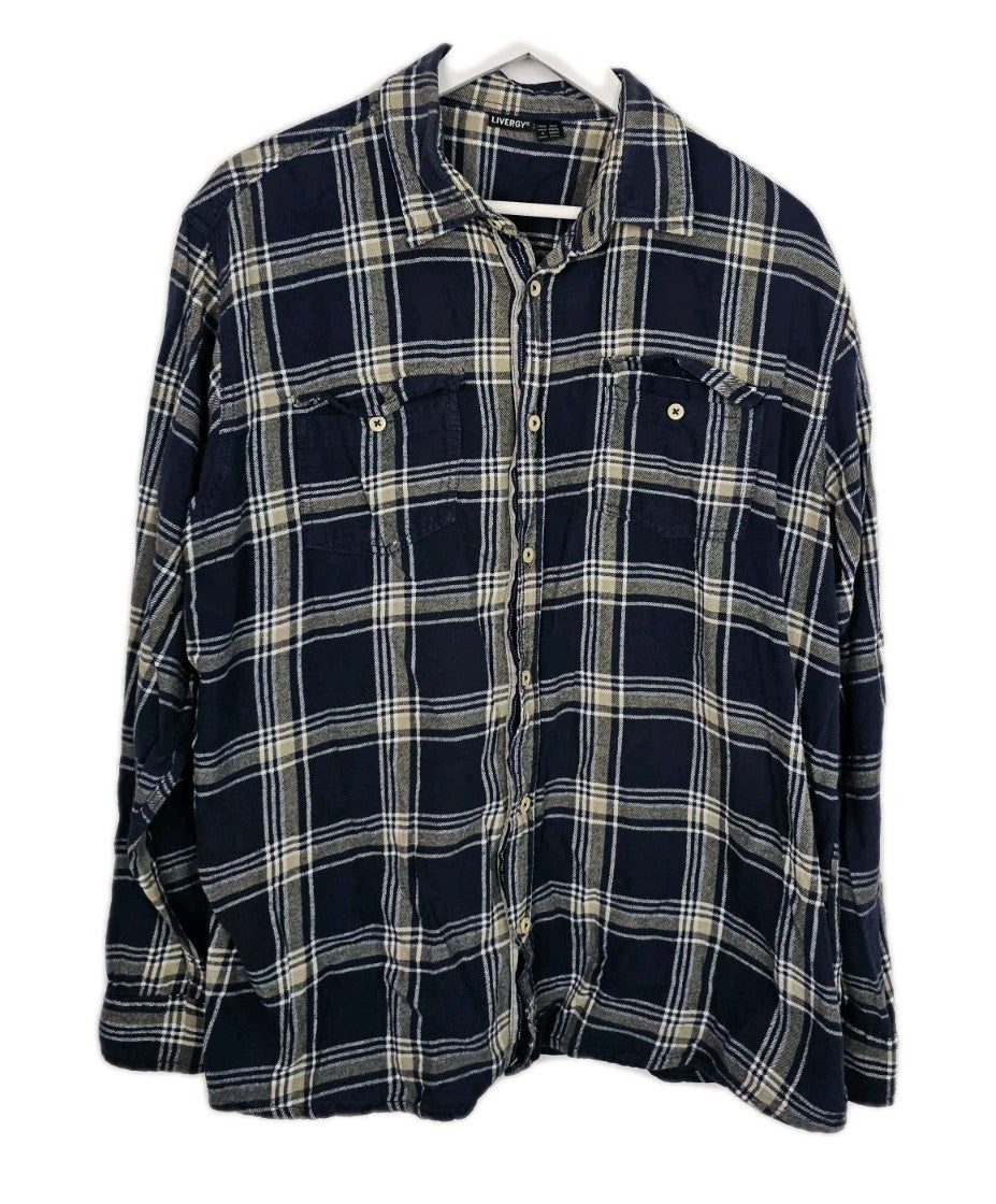 EK9510 Herren Hemd von Livergy, Dunkelblau, Gr. 43/440