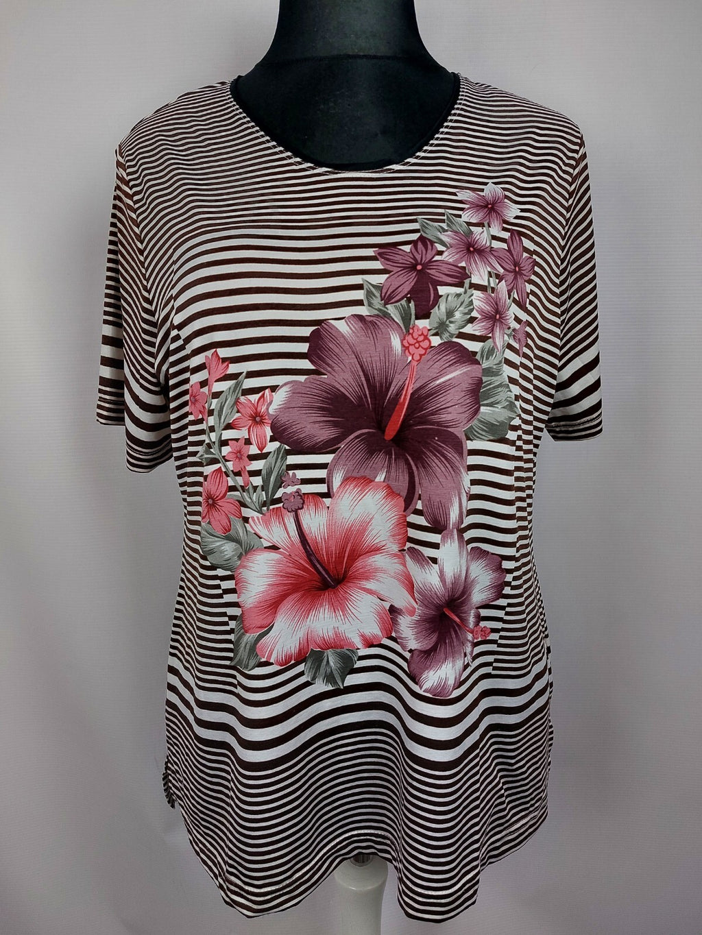 EK5004 Damen T-Shirt von Perfetto, braun-rosa, Gr.2XL0