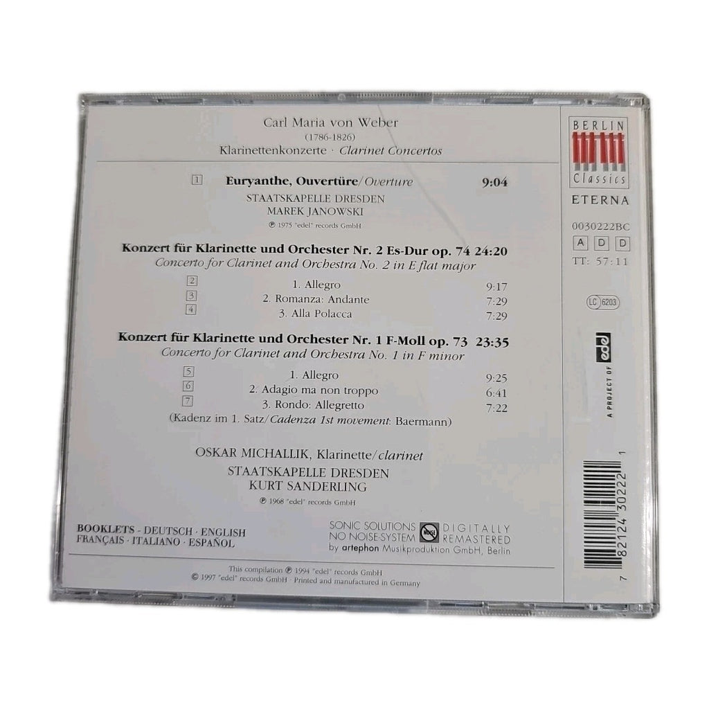 EB4286 Euryanthe-Ouvertüre / Klarinettenkonzert 1, 2 von Oskar Michallik 1