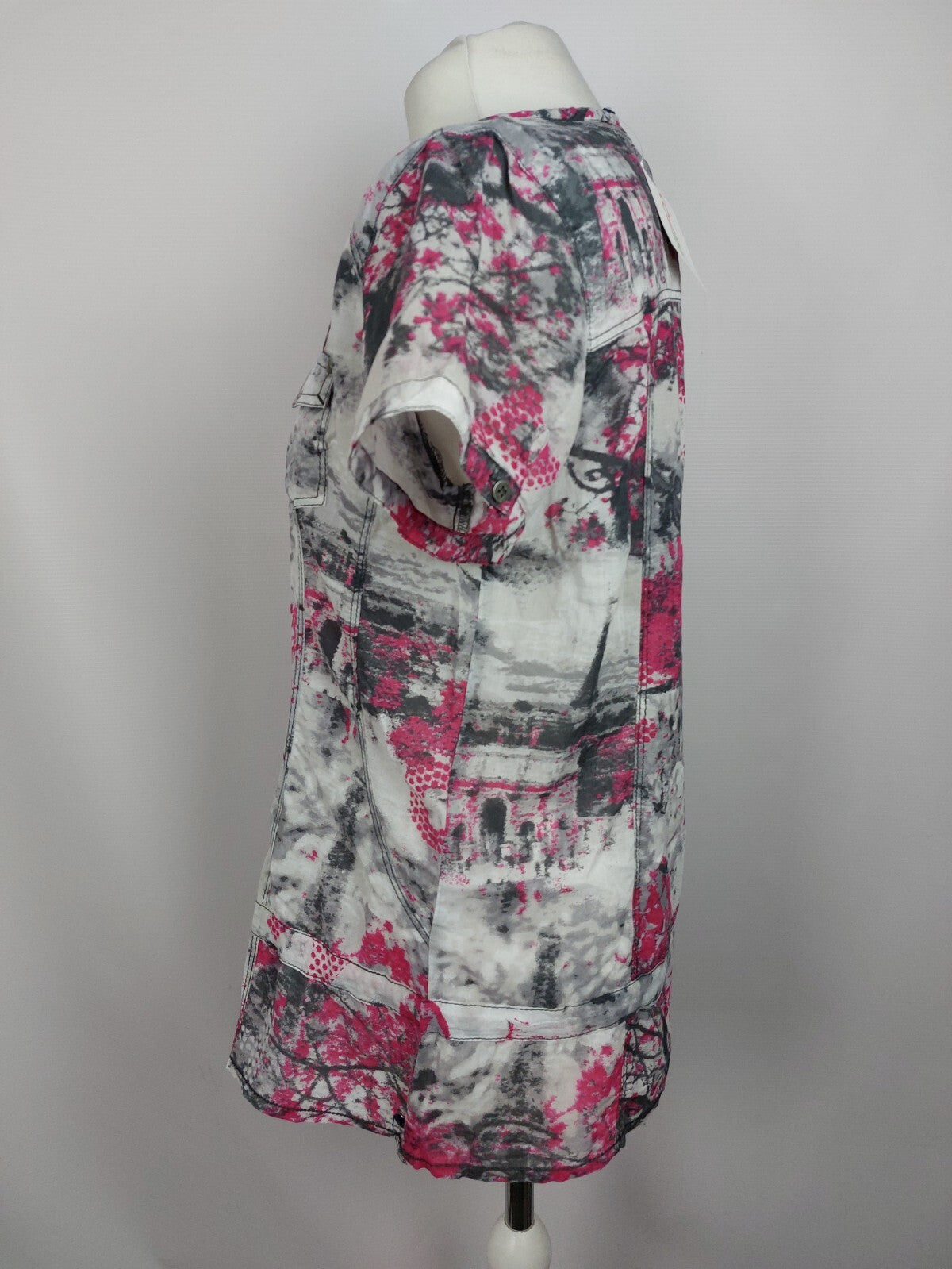 EK5015 Damen Bluse von Cecil, grau/pink, Gr. M3