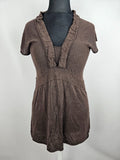 EK5684 Damen Kleid von Carlo Colucci, braun, Gr. 420