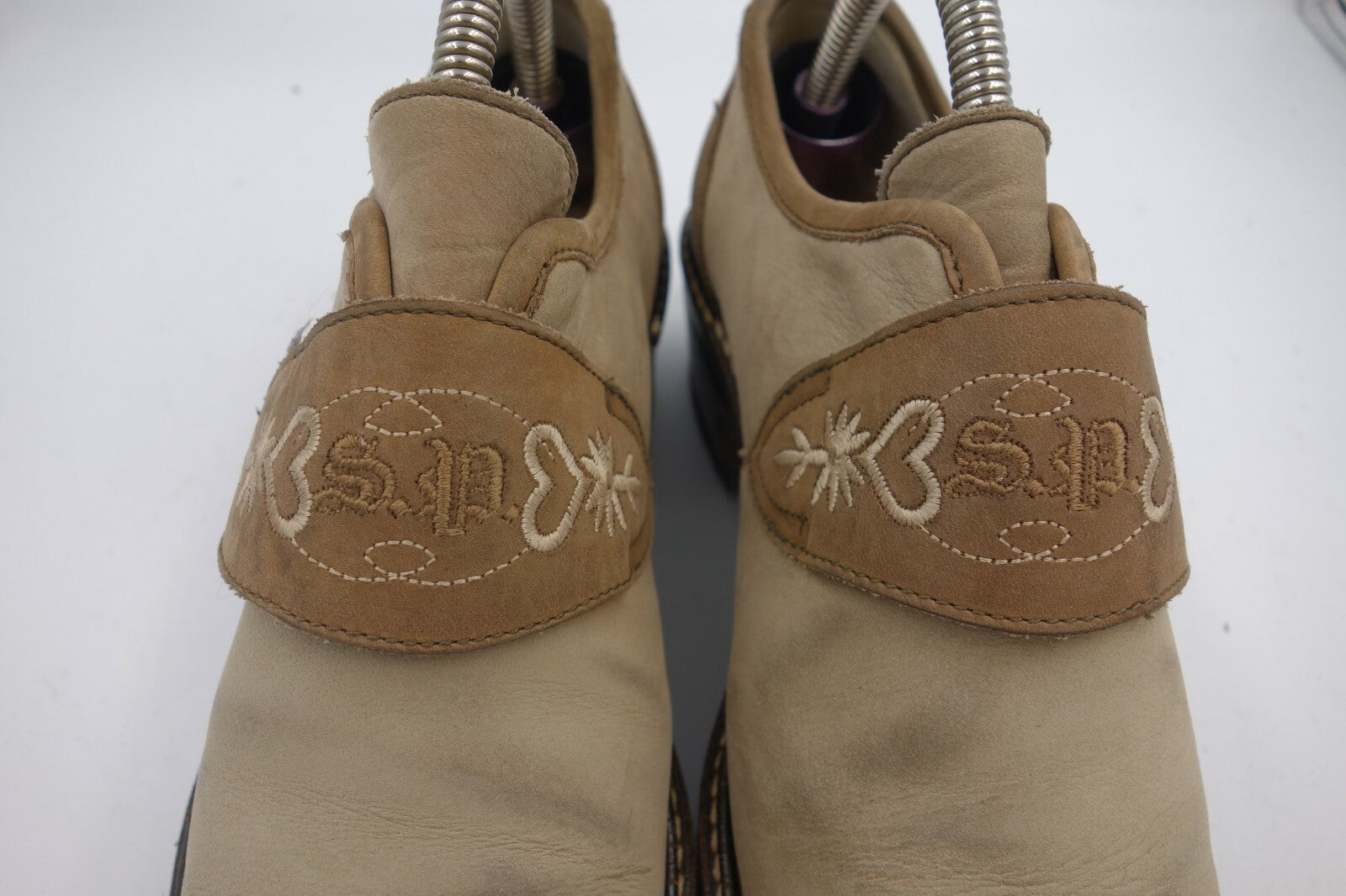 ES0306 Damen Halbschuhe von Schapuro, beige, 361