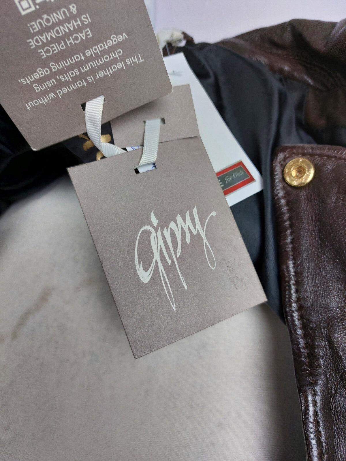EK3165 Damen Lederjacke von Gipsy, braun, Gr. L (fällt kleiner aus)14