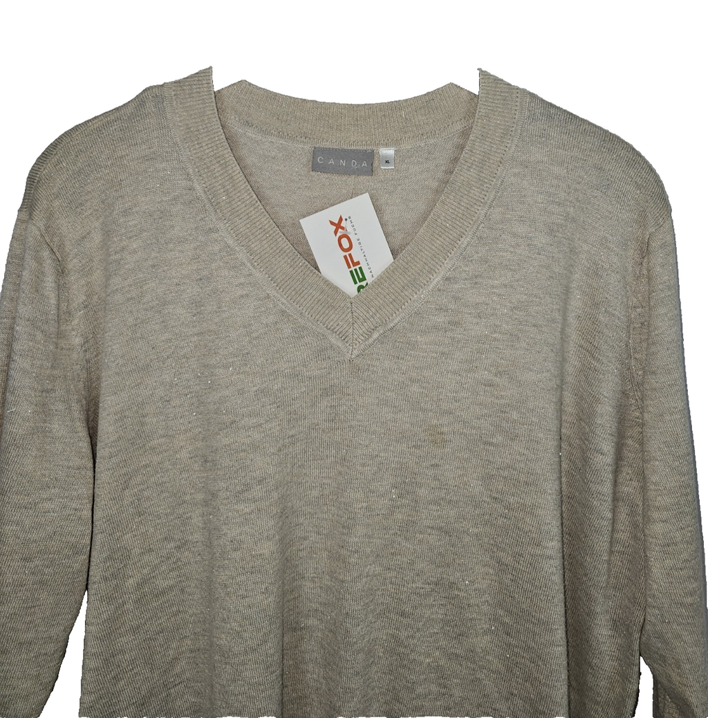 EK3943 Damen Pullover von Canda, Beige, Gr.XL1