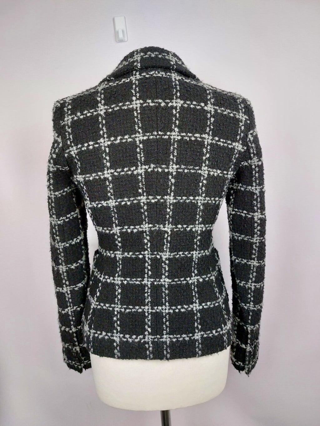 EK3988 Damen Blazer von More&More, schwarz mit weiß, Gr. 344