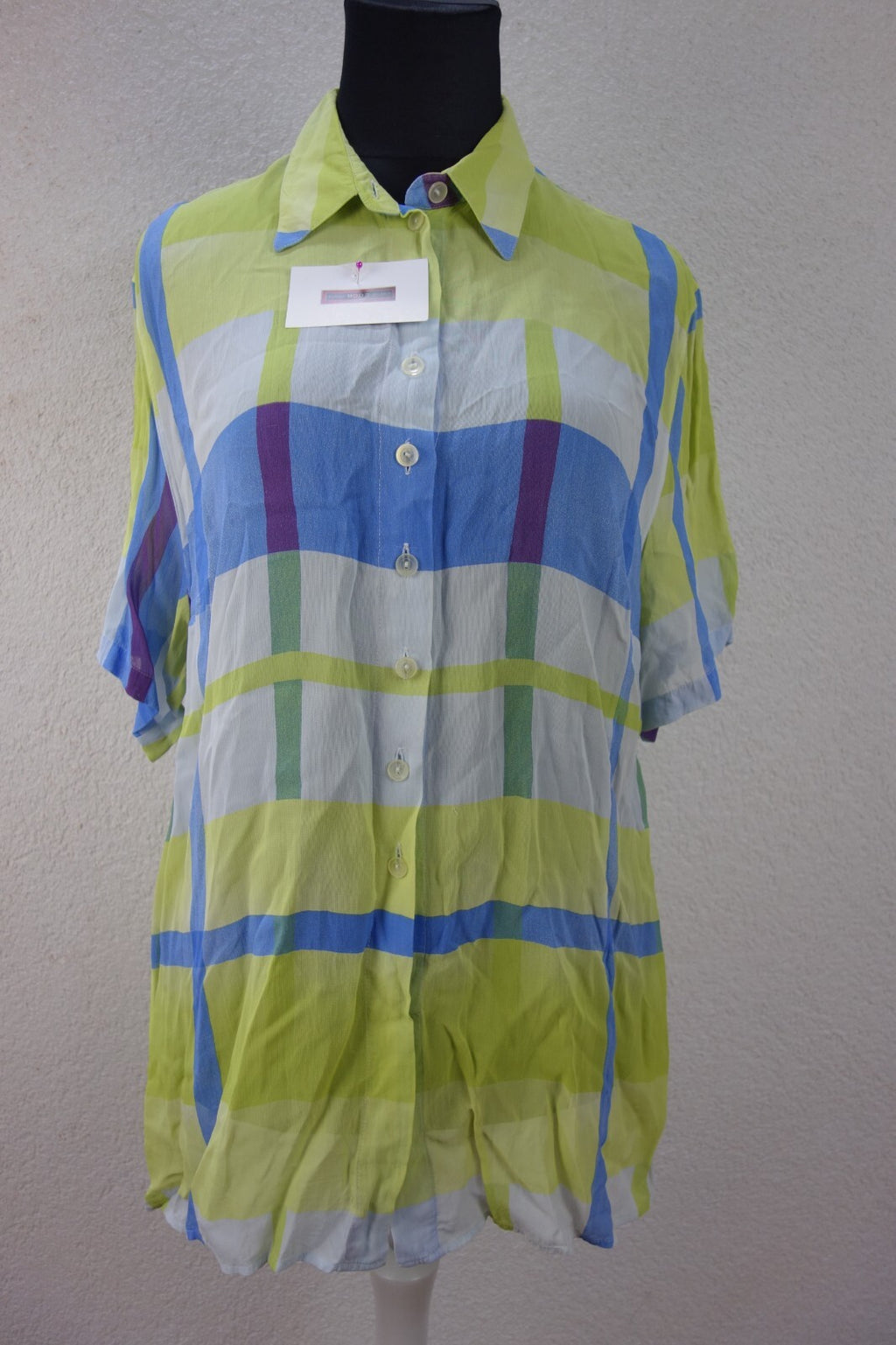 EK3866 Damen Bluse von Gläser, grün/blau, Gr. 480