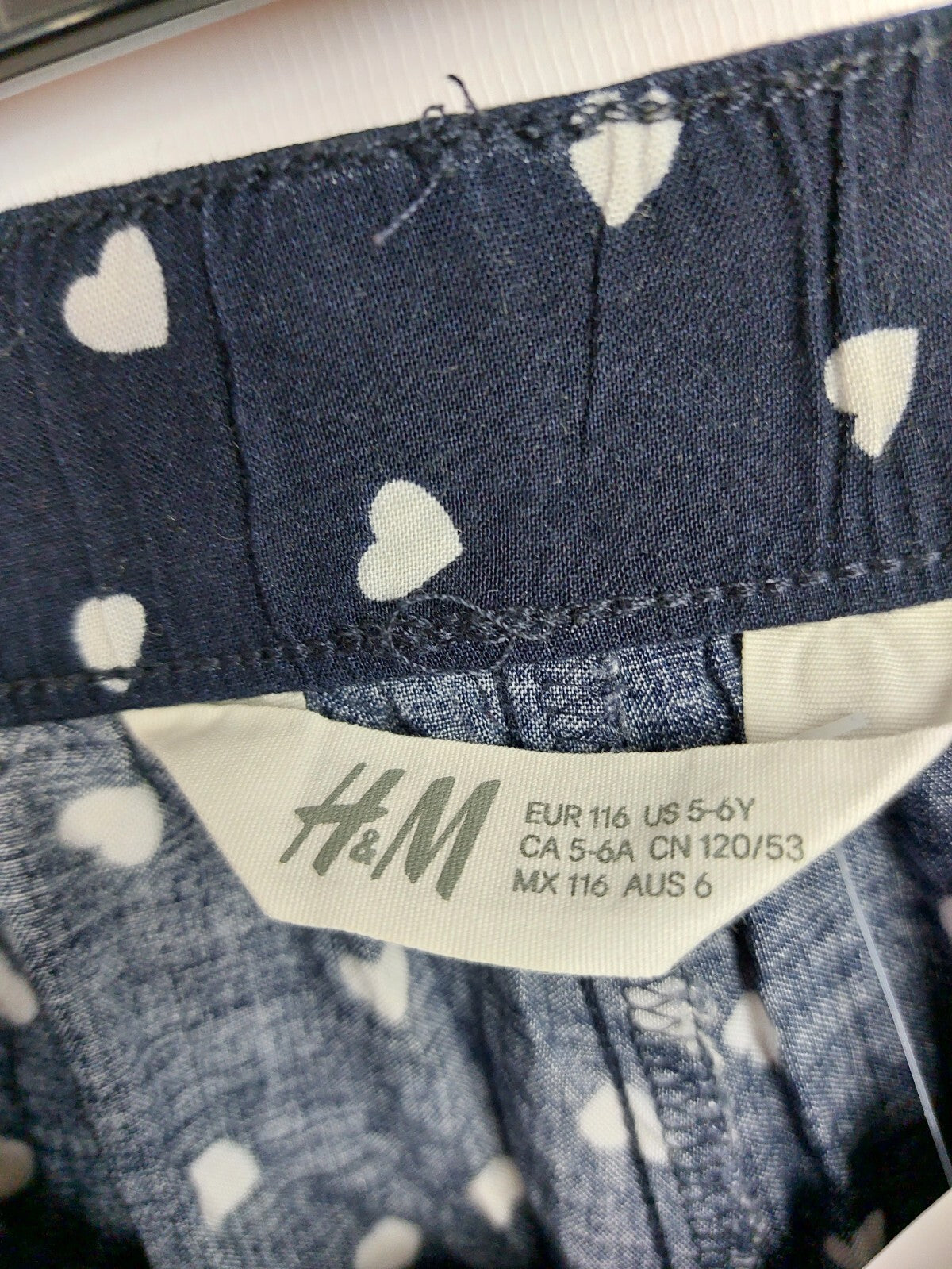 EK4574 Mädchen Hose von H&M, blau, Gr.1164