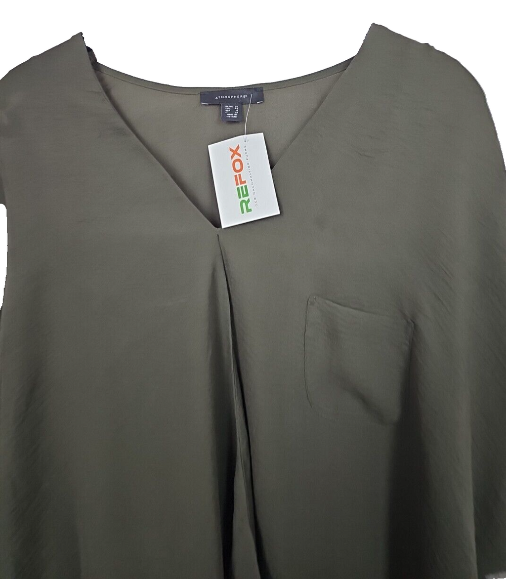 EK344w Damen Bluse von Atmosphere, Olivengrün, Gr.481