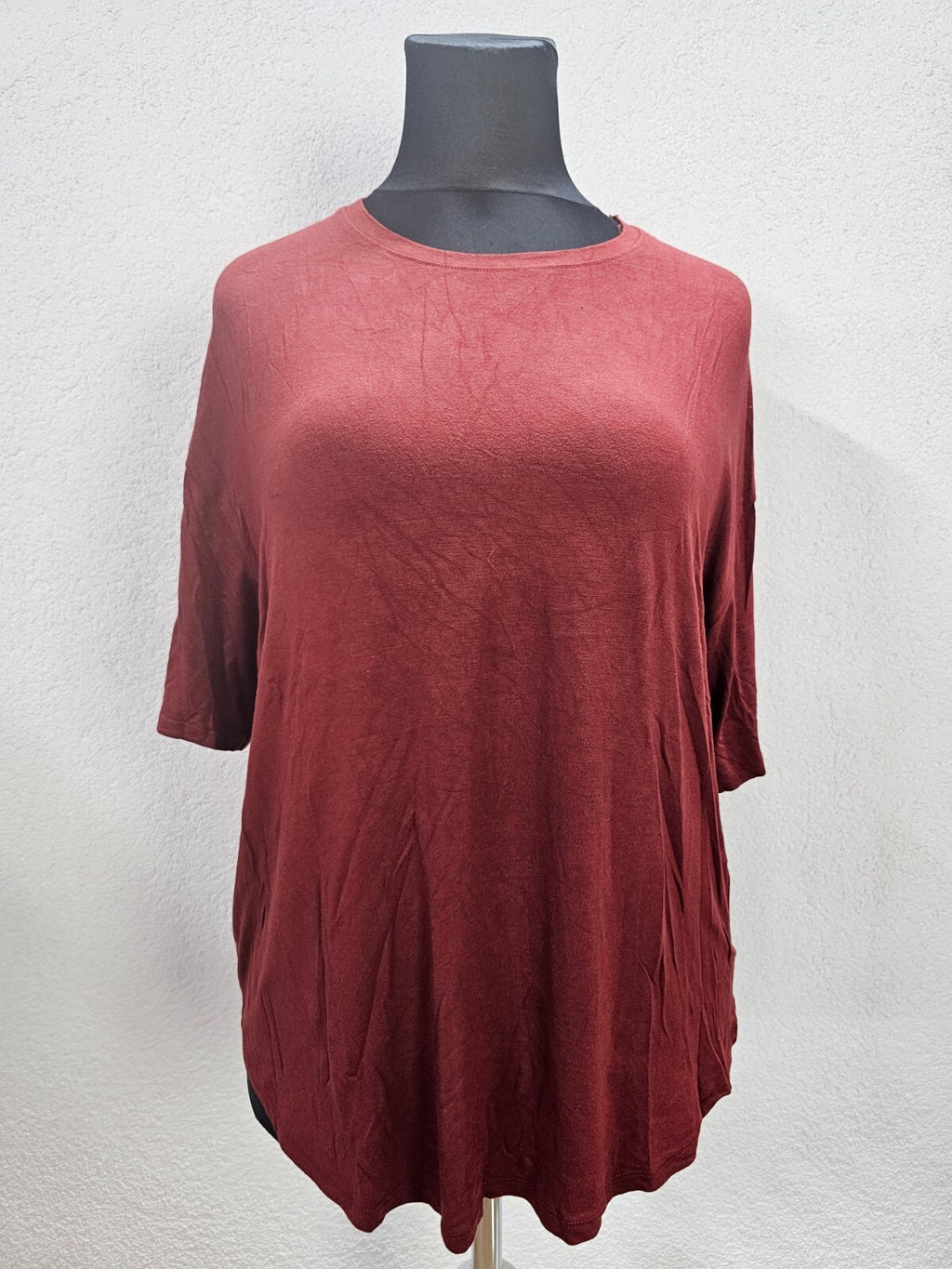 EK2881 Damen T-Shirt von Amisu, rotbraun, Gr. 2XL0