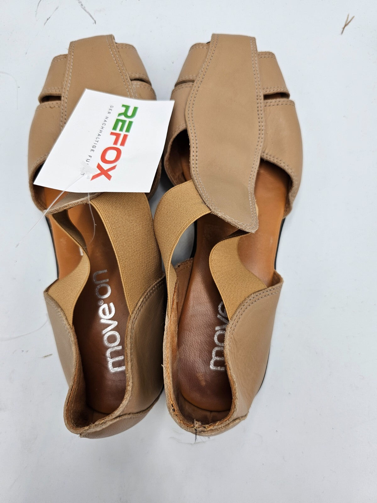 ES0330 Damen Sandale/ Halbschuh von Move on, beige, Gr.37,5 (5)4