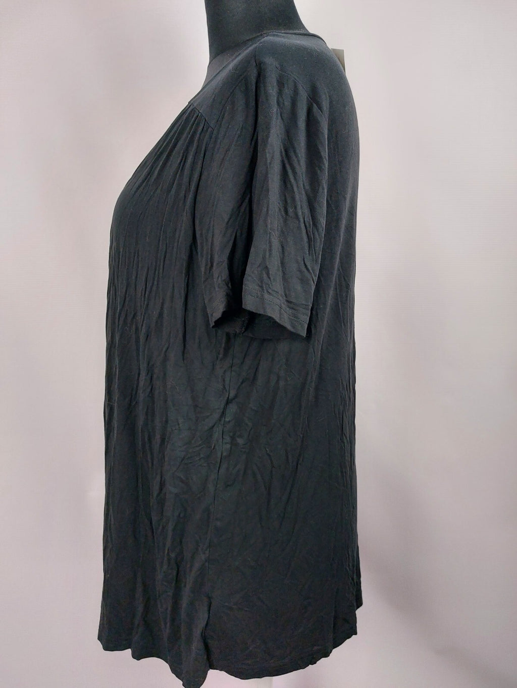 EK0008 Damen Shirt von bpc, schwarz, mit Punkten, Gr. 44/463