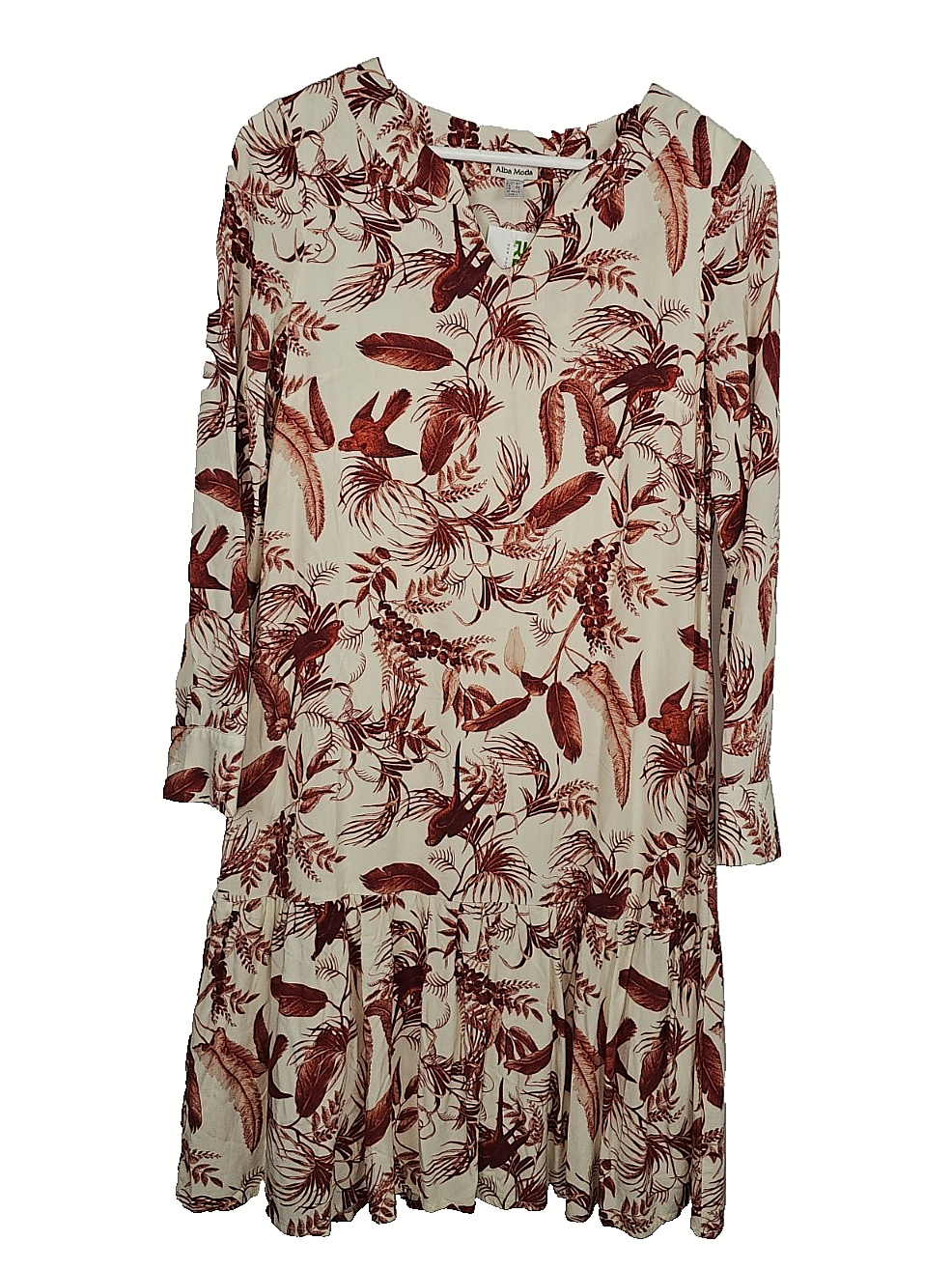 EK7796 Damen Kleid von Alba Moda, rot-weiß, Gr.340