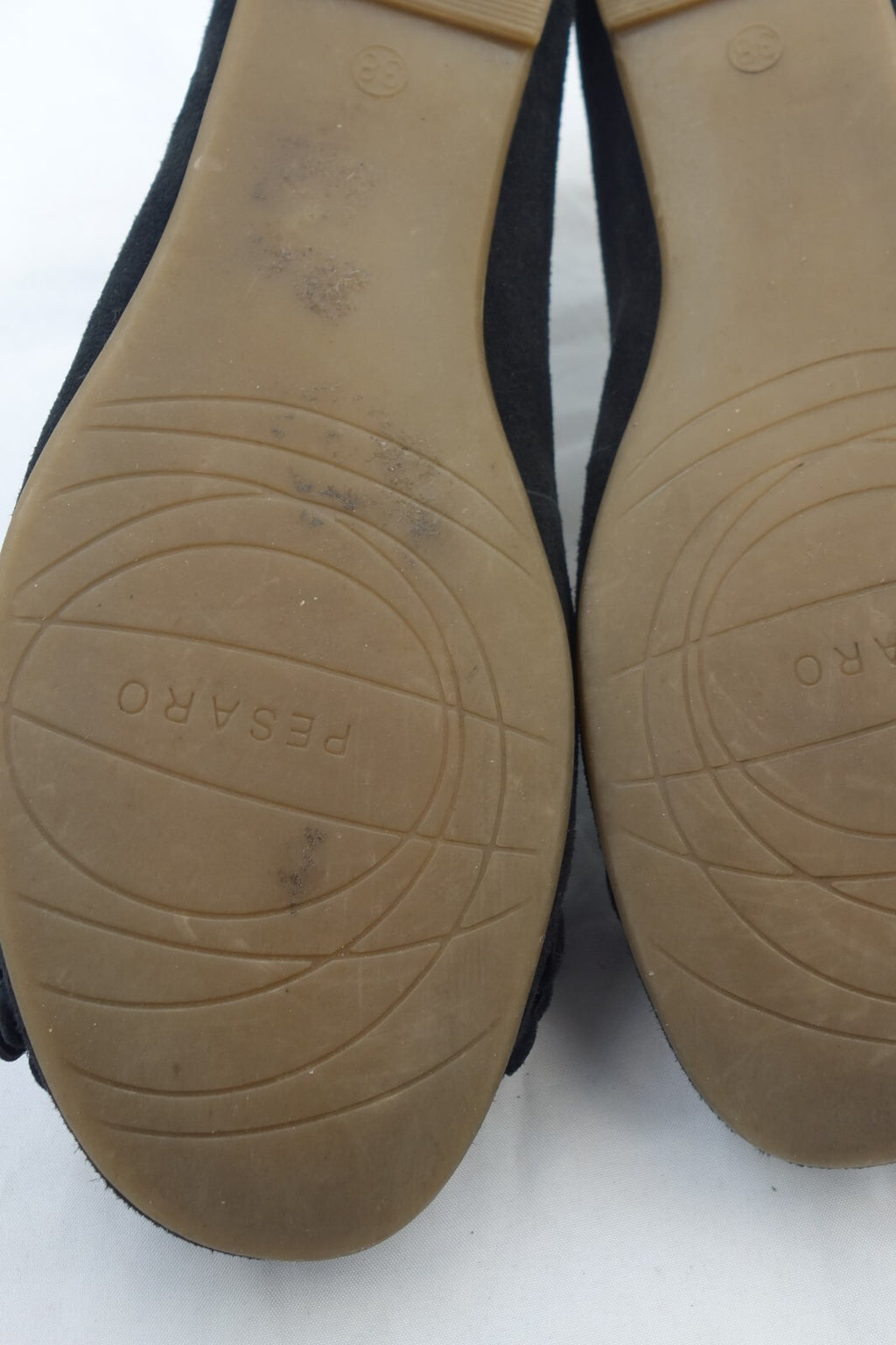 ES0369 Damen Ballerinas, schwarz von Pesaro, Gr. 386