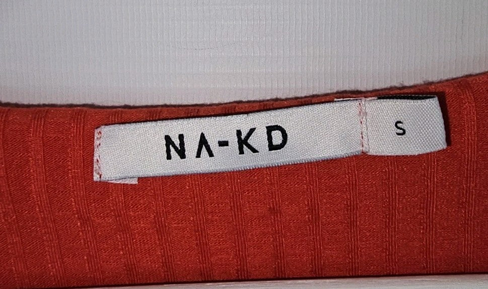 EK9437 Damen T-Shirt Na-Kd Gr.S Rot1