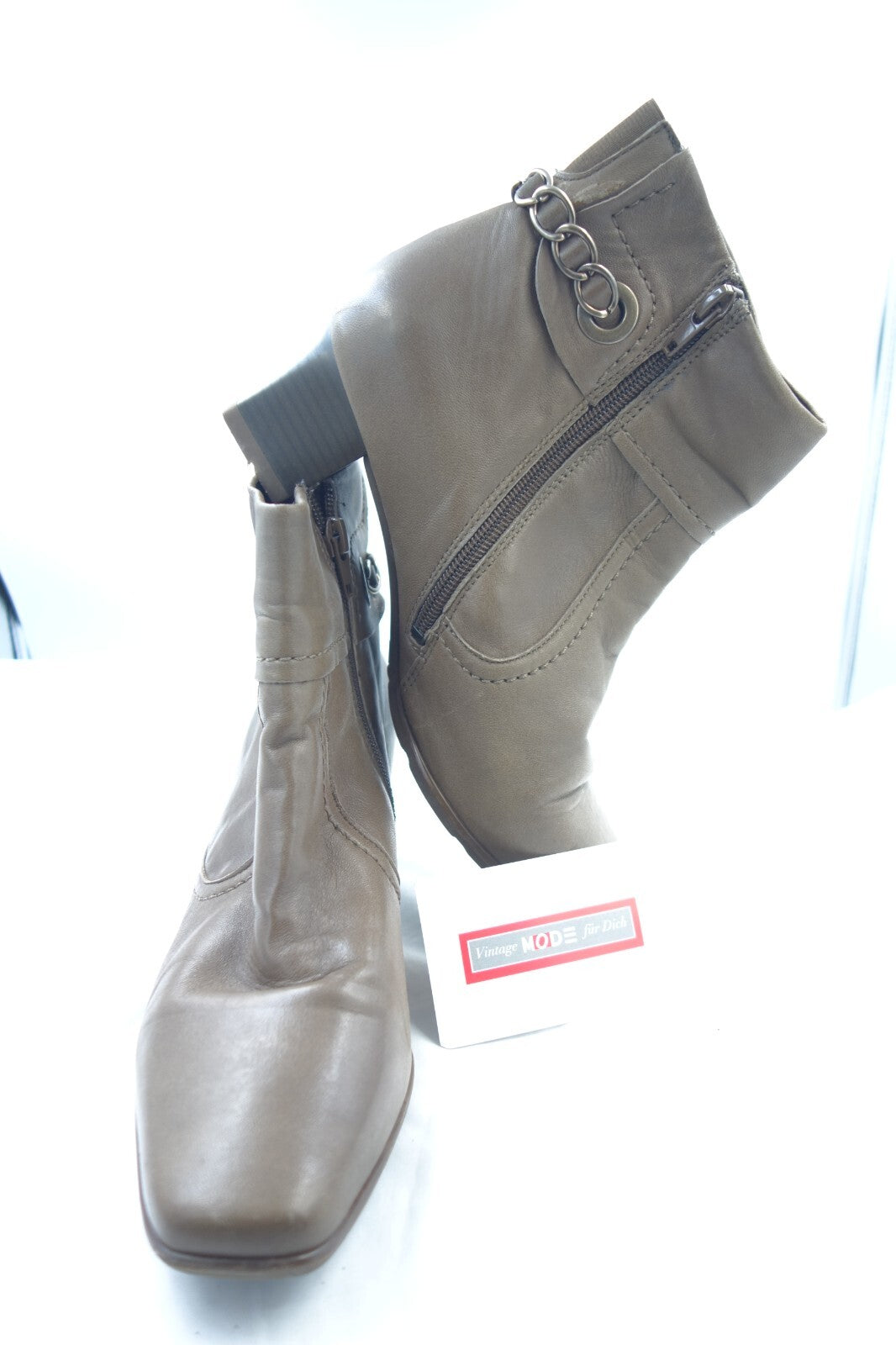ES0373 Damen Stiefeletten von Luftpolster, braun, Gr. 5 (38)0