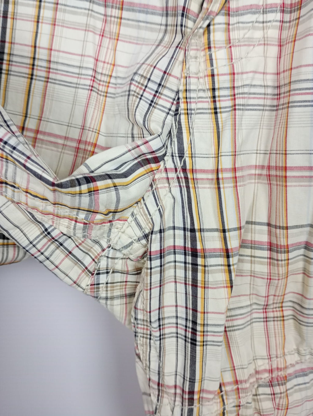 EK1497 Herren Bermudas von Knockout, beige, kariert, Gr. 344