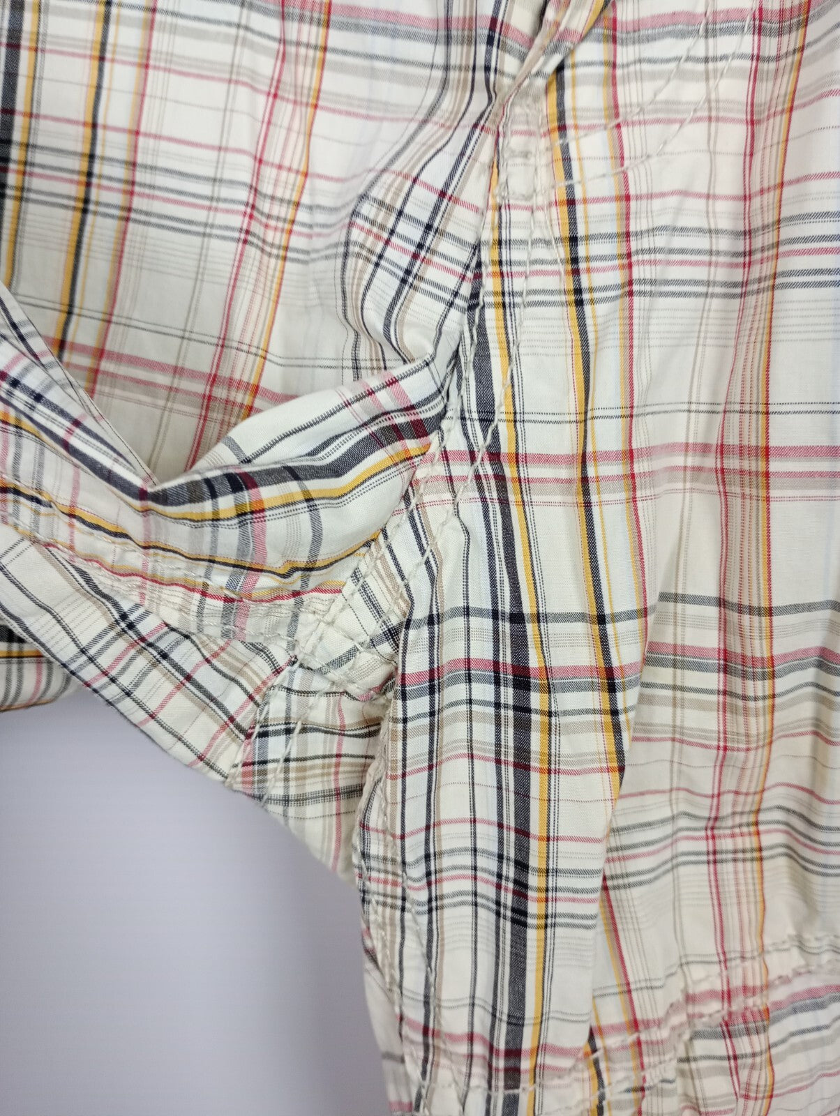 EK1497 Herren Bermudas von Knockout, beige, kariert, Gr. 344