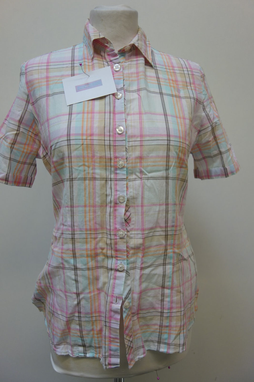 EK3606 Damen Bluse von Erfo, kariert, Gr. 380