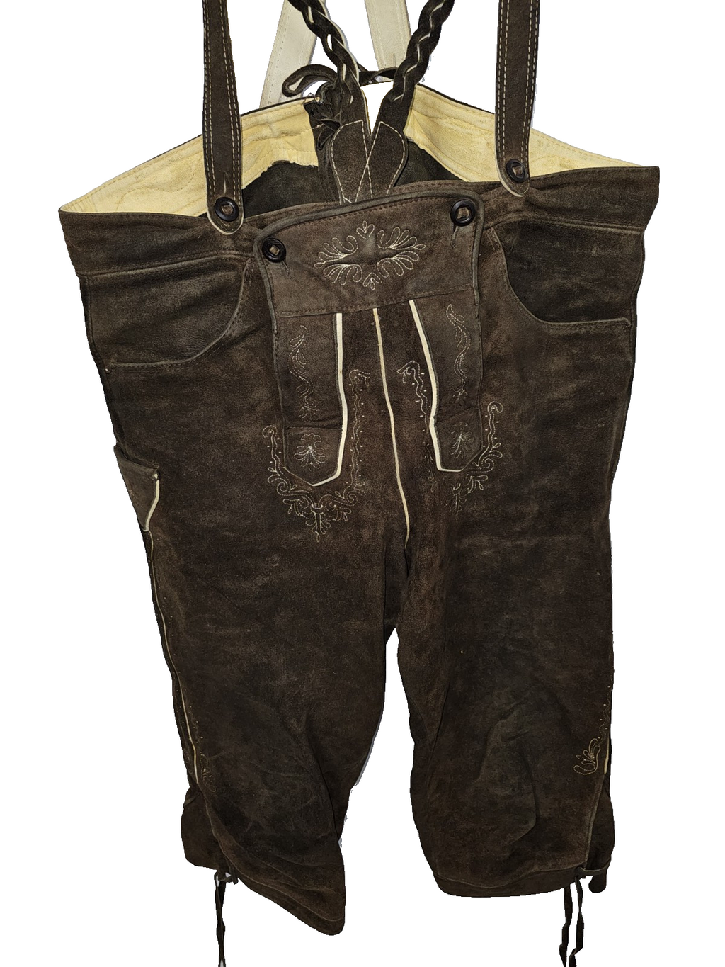 EK7242 Herren Lederhose/ Trachten von Karl Klüber, braun, Gr.XL(Größentabelle)2