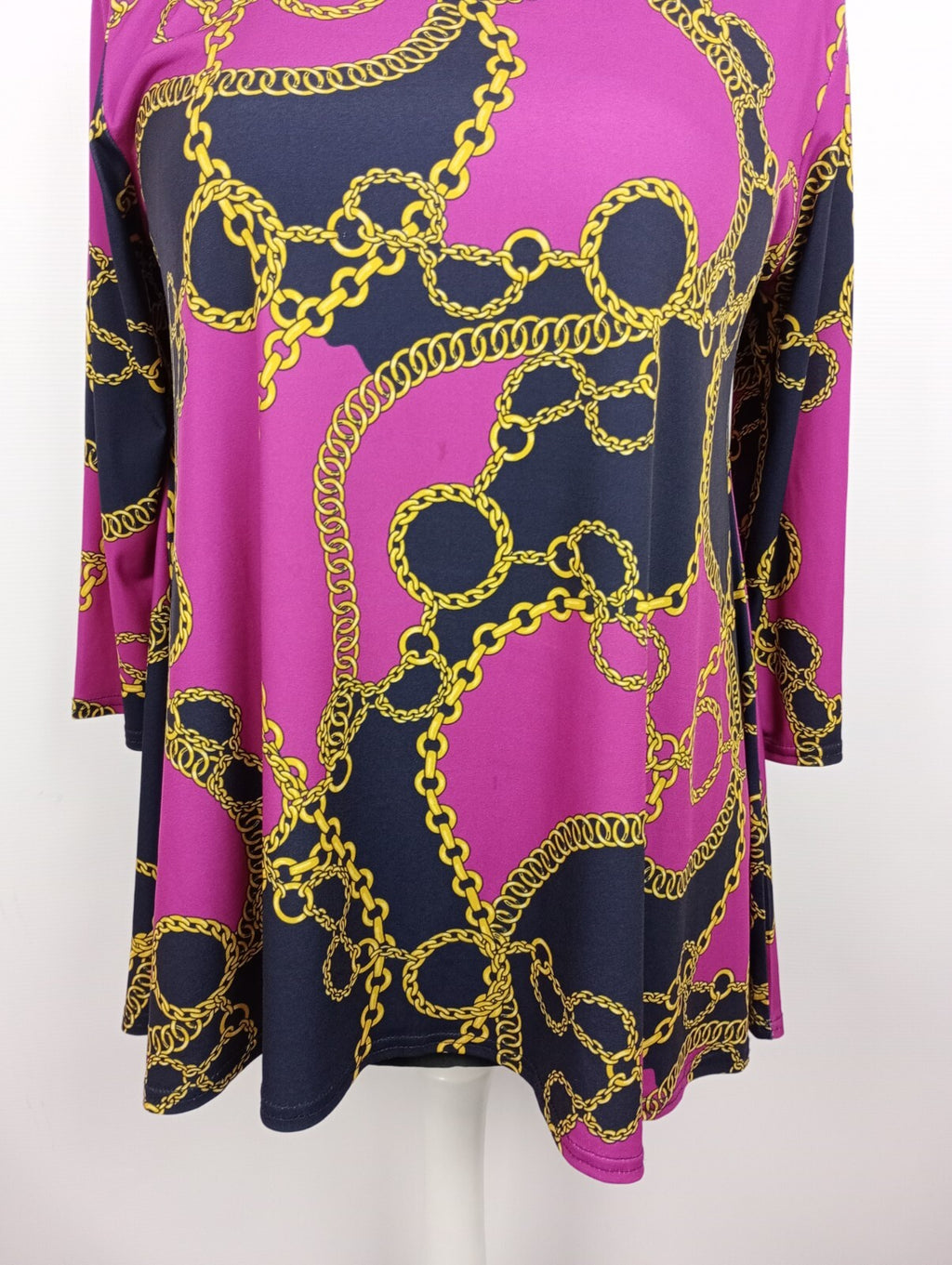 EK2244 Damen Shirt von Candy Curves, pink/schwarz/gold, Gr. 40/423