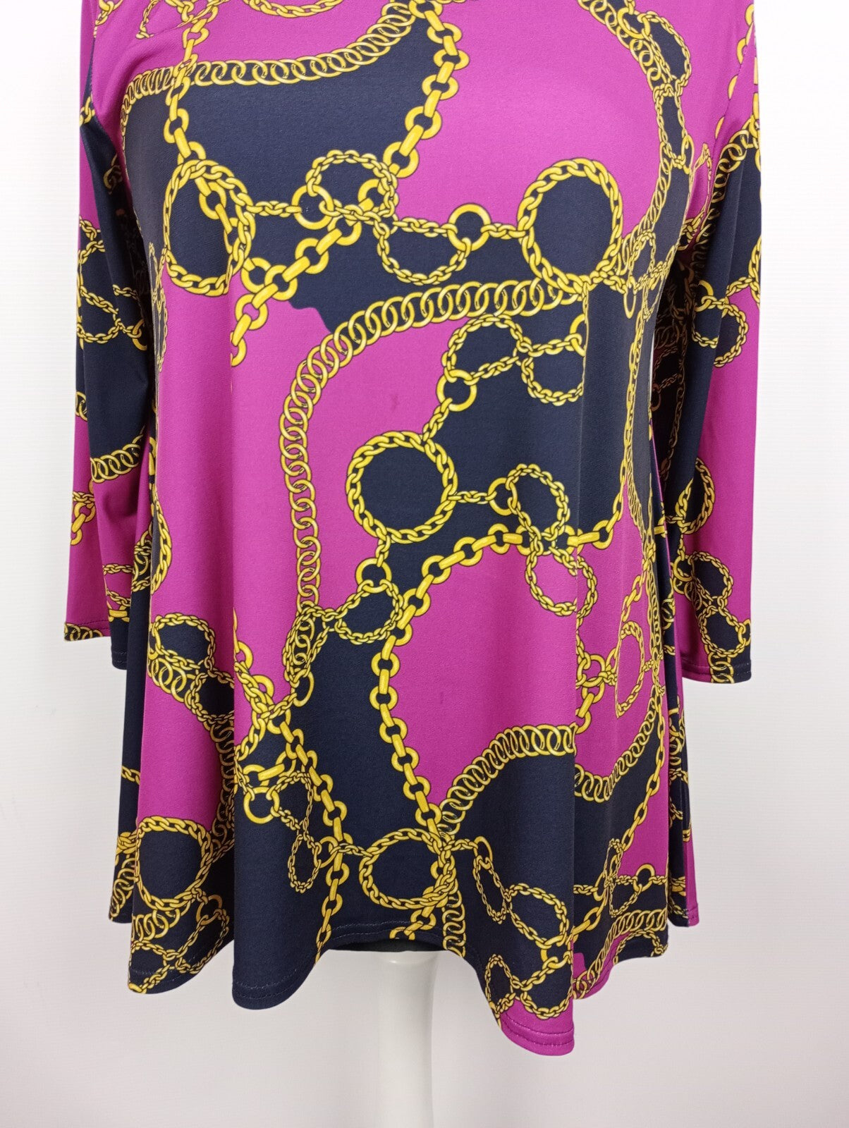 EK2244 Damen Shirt von Candy Curves, pink/schwarz/gold, Gr. 40/423