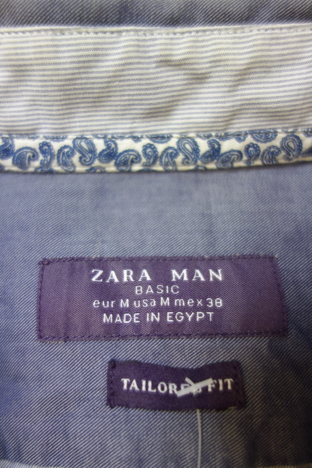 EK3504 Herren Bluse von Zara Man, blau, Gr. M5
