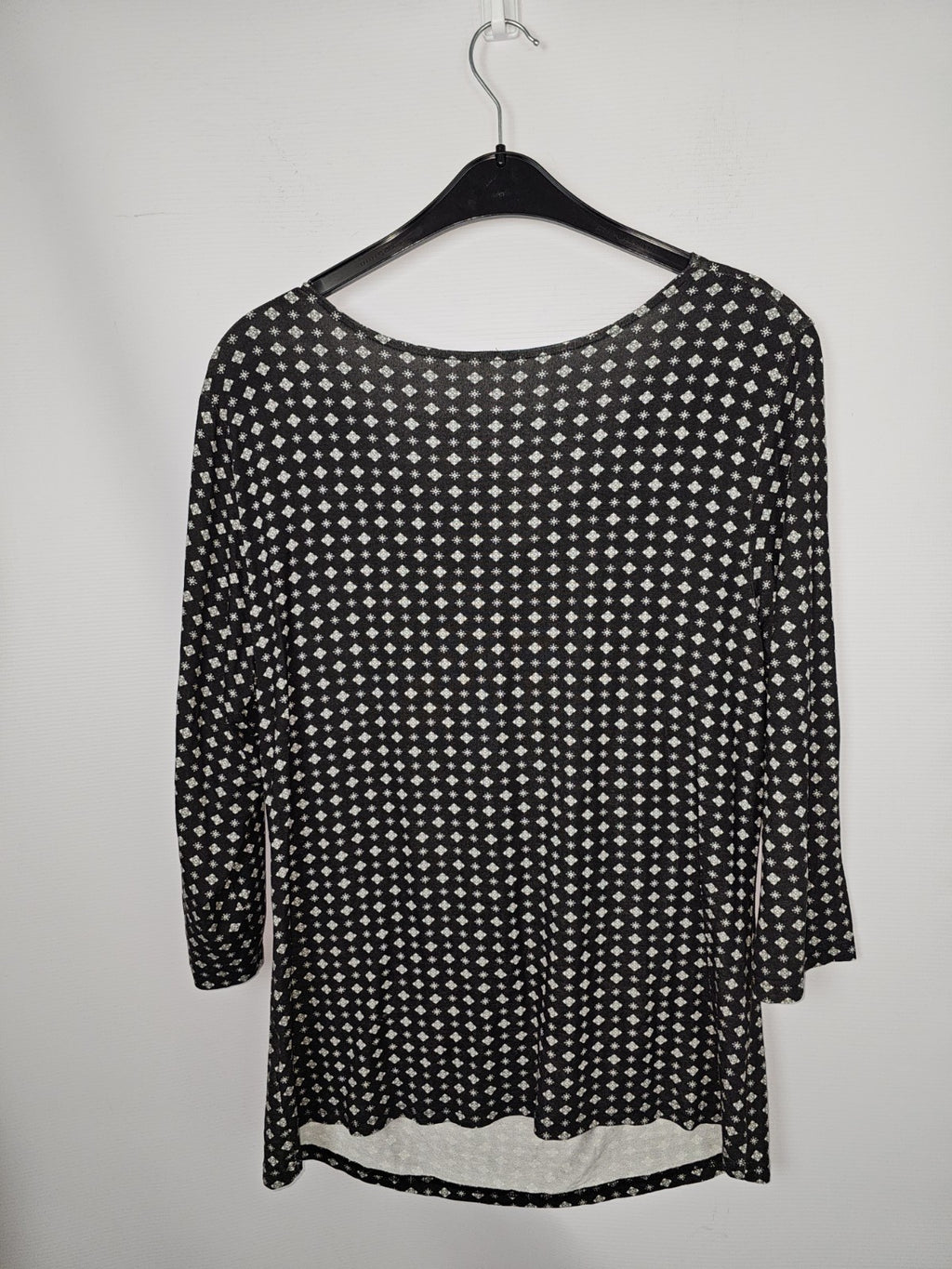 EK8515 Damen Bluse, Schwarz/Weiß, Gr. Ca. 484