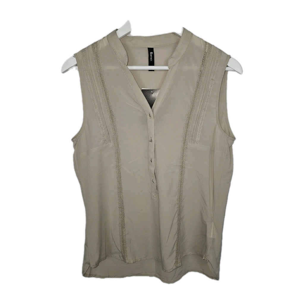 EK8320 Damen Bluse von Flame, beige, Gr.L0