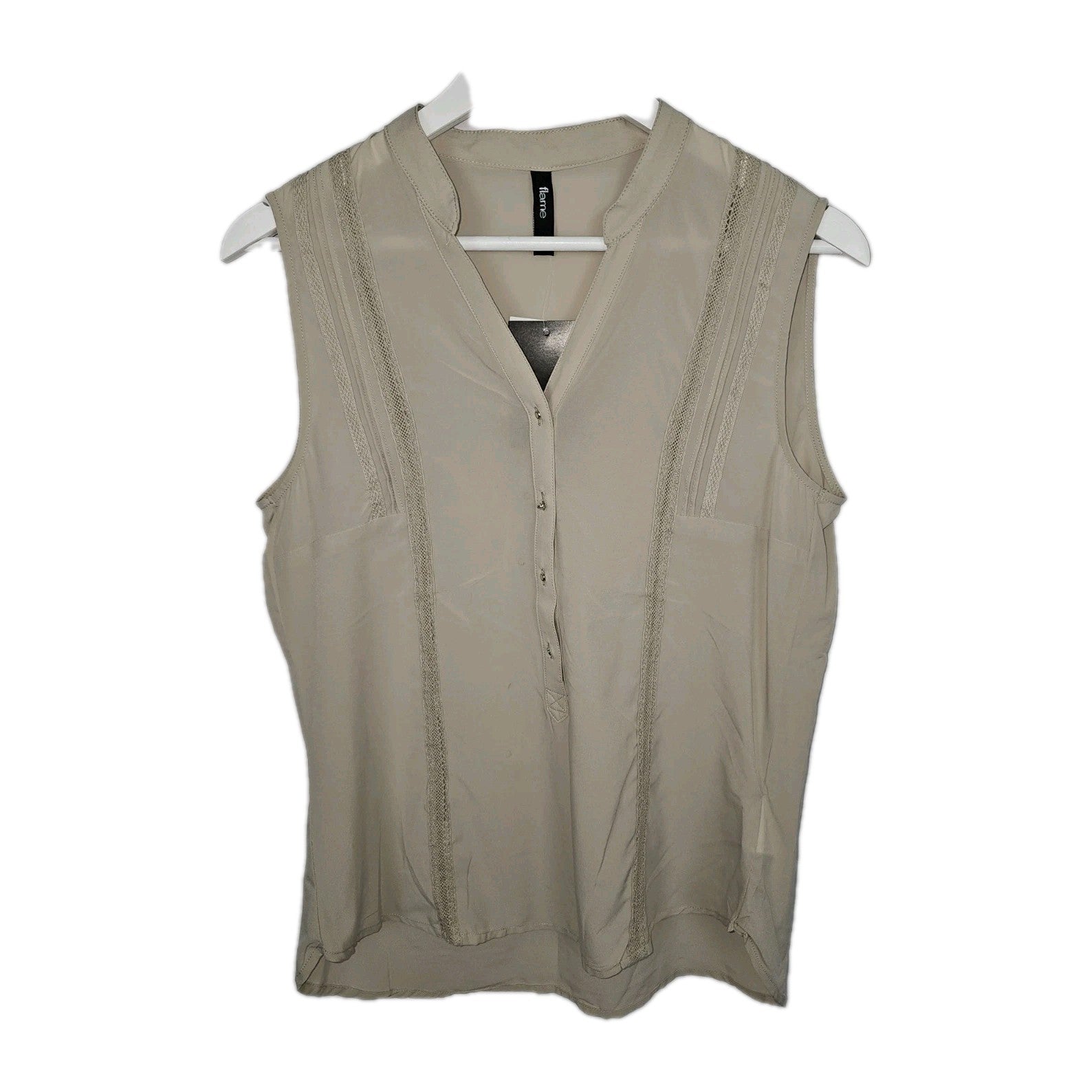 EK8320 Damen Bluse von Flame, beige, Gr.L0
