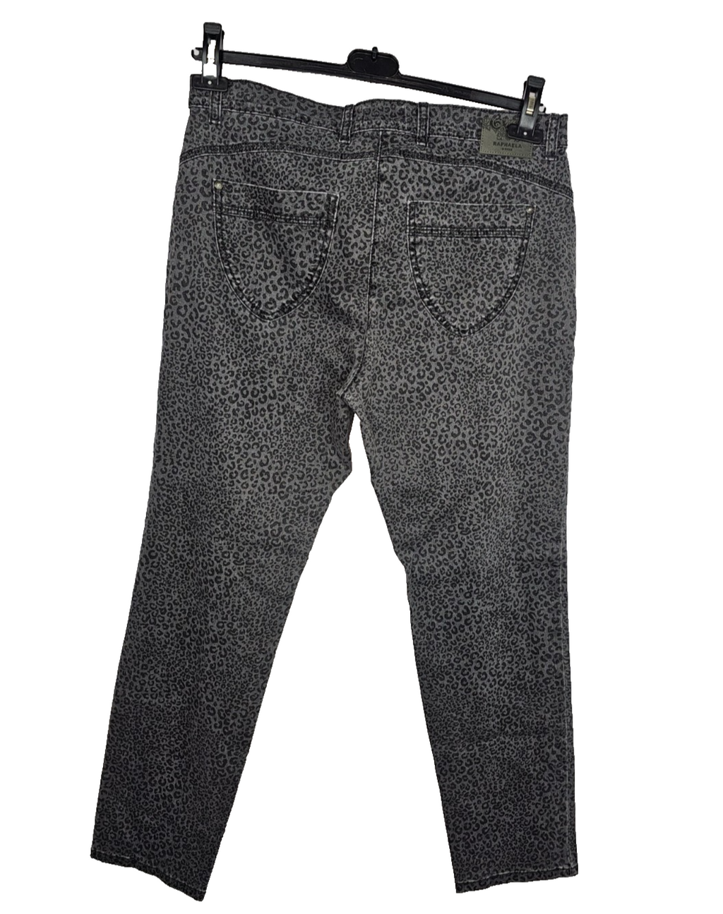 EK7984 Damen Jeans von Brax, grau mit Leo Muster, Gr.442