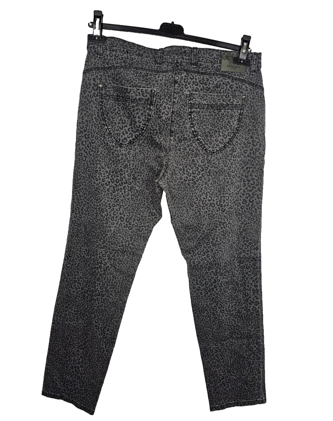 EK7984 Damen Jeans von Brax, grau mit Leo Muster, Gr.442