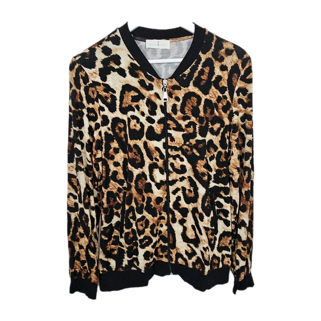 EK9921 Damen Strickjacke von Pfeffinger, braun, Leopardenmuster, Gr.380
