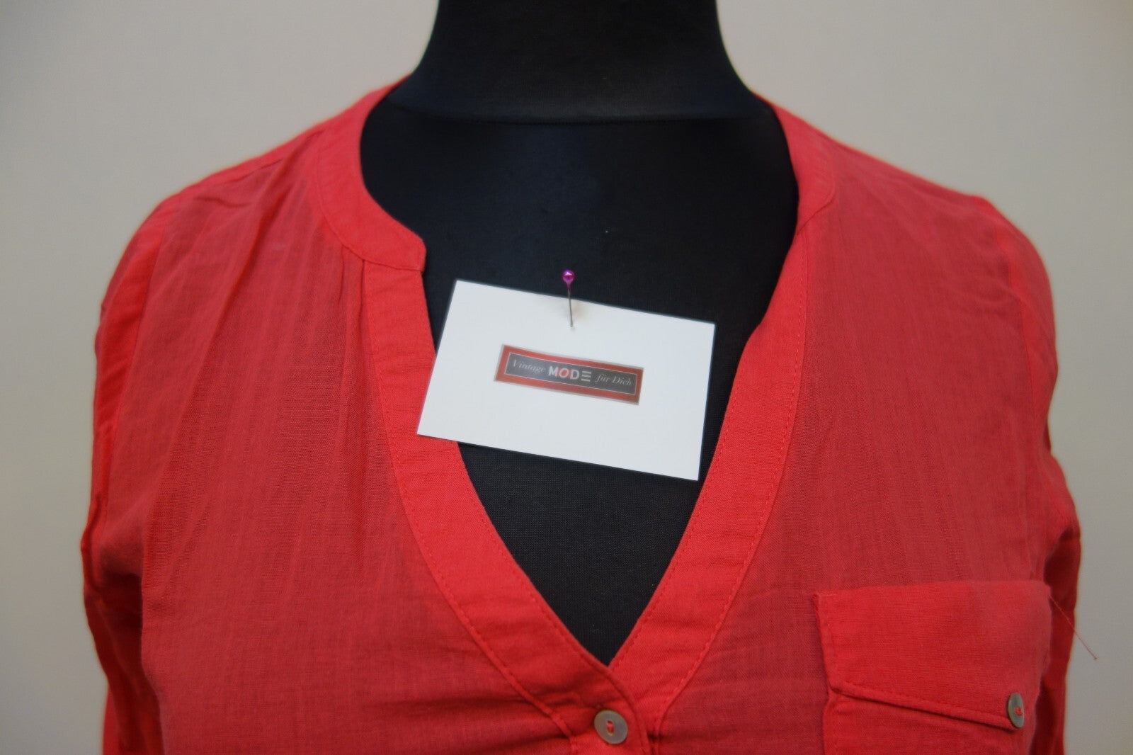 EK1100 Damen Bluse von edc, rot, Gr. S1