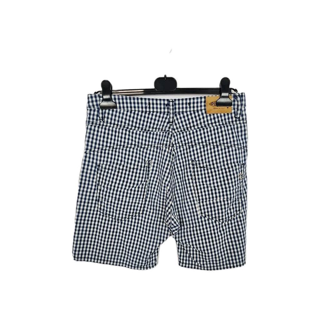 EK9839 Damen Hose Medium Gr.M Blau Karriert2