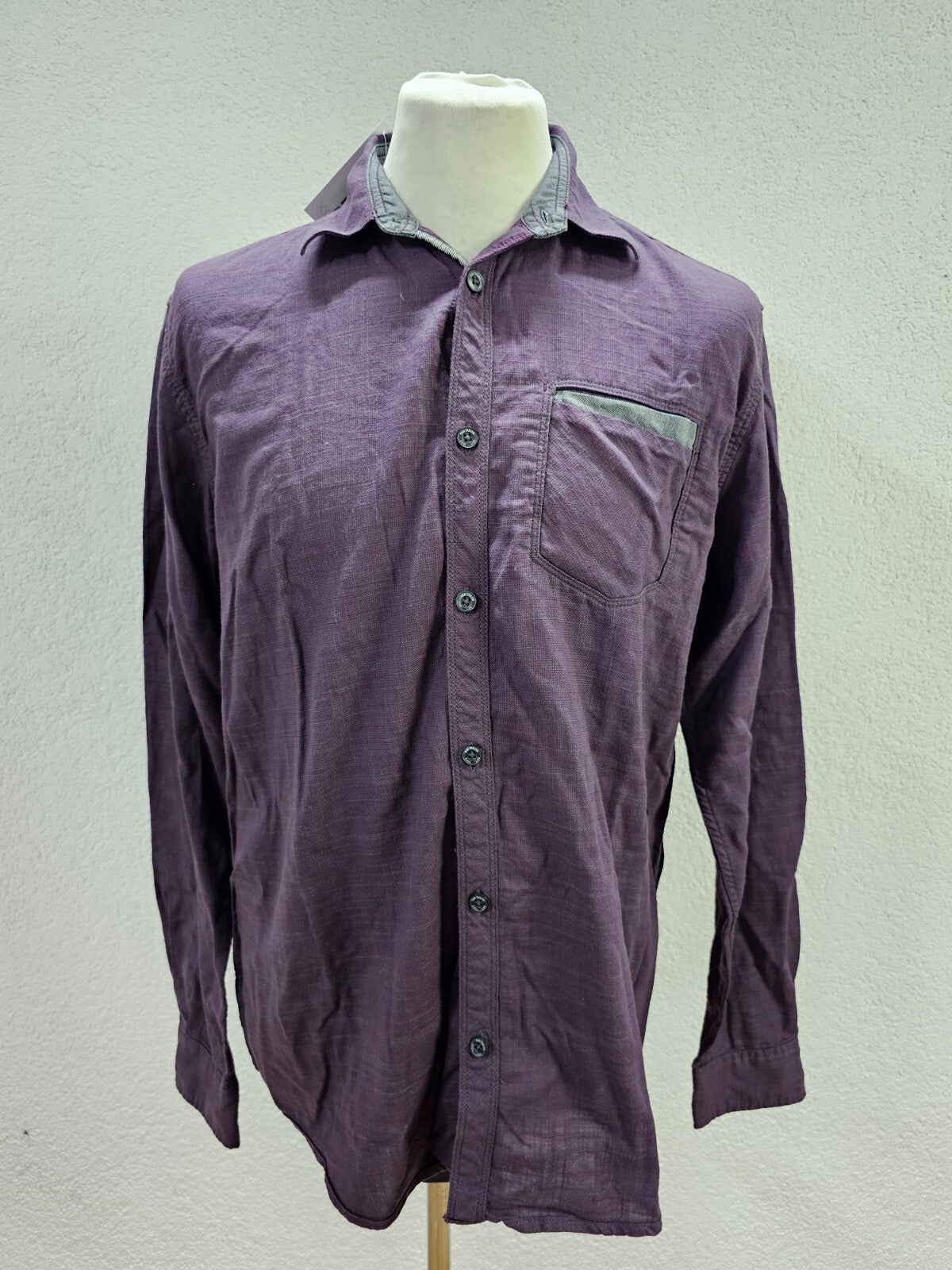 EK5761 Herren Hemd von Tom Tailor, lila, Gr. L0