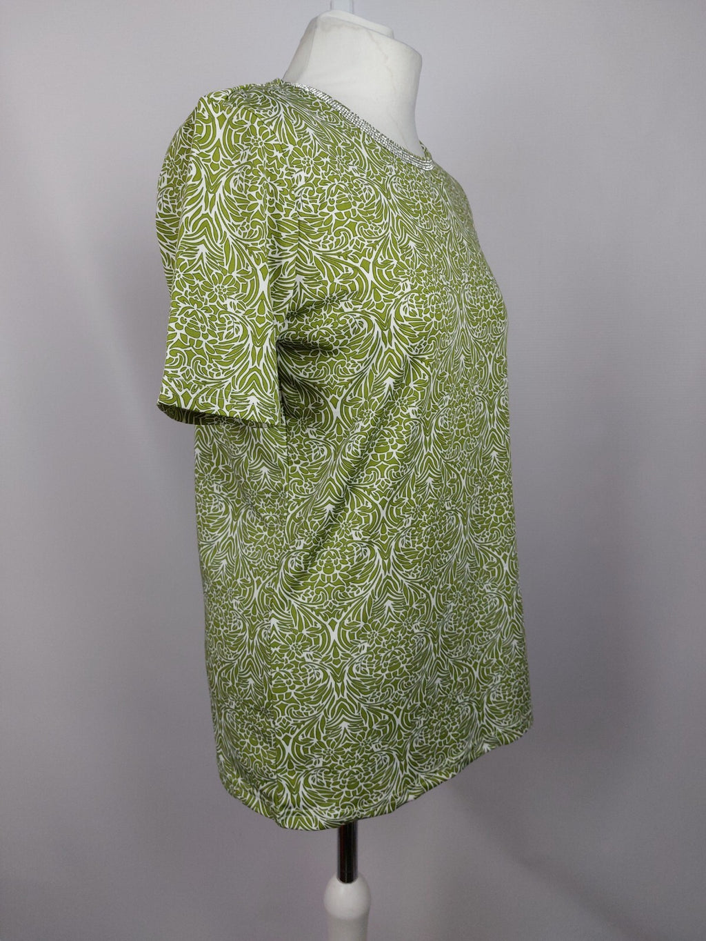 EK5124 Damen Shirt von Helena Vera, grün/weiß, Gr. 365