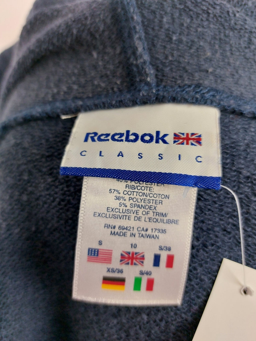 EK4916 Damen Kapuzenjacke von Reebok, blau, Gr. 367