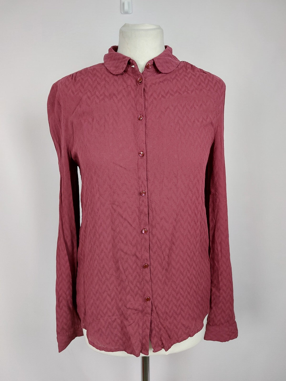 EK0724 Damen Bluse von Promod, weinrot, Gr. 360