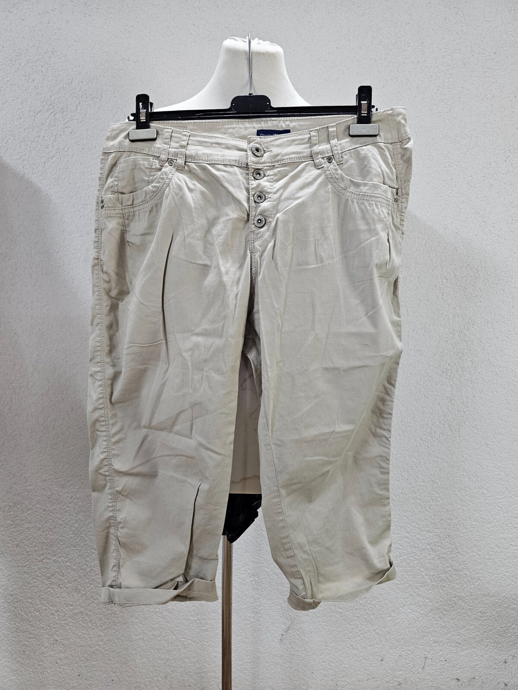 EK2958 Damen 3/4Hose von Charles Vögele, beige, Gr.380