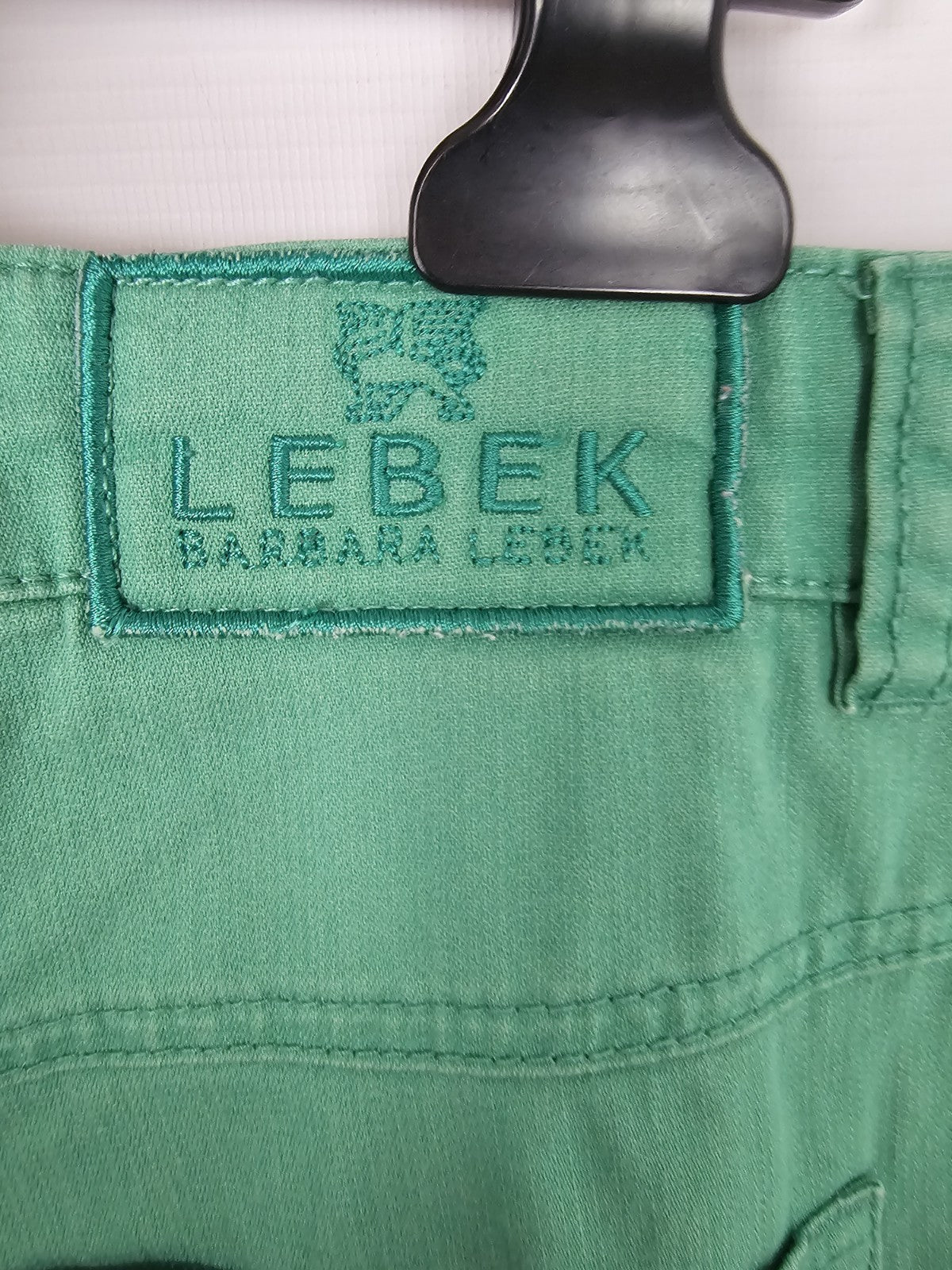 EK6121 Damen capri Jeans von Lebek, Grün, Gr. 485