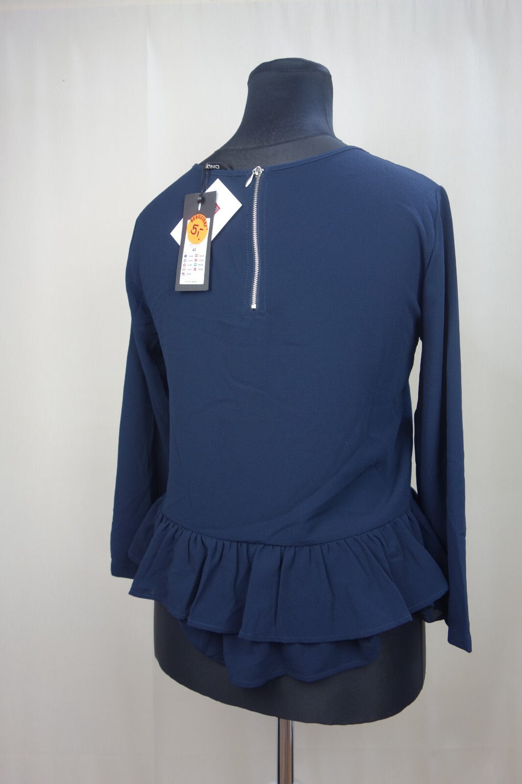 EK0397 Damen Bluse von Only, dunkelblau, Gr.402