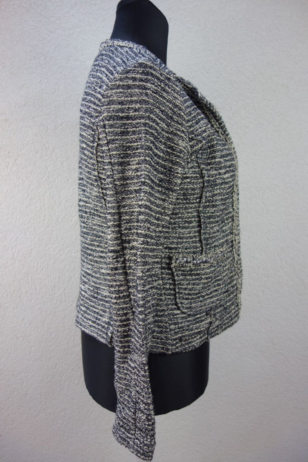 EK3624 Damen Strickjacke von Cartoon, schwarz/weiß2