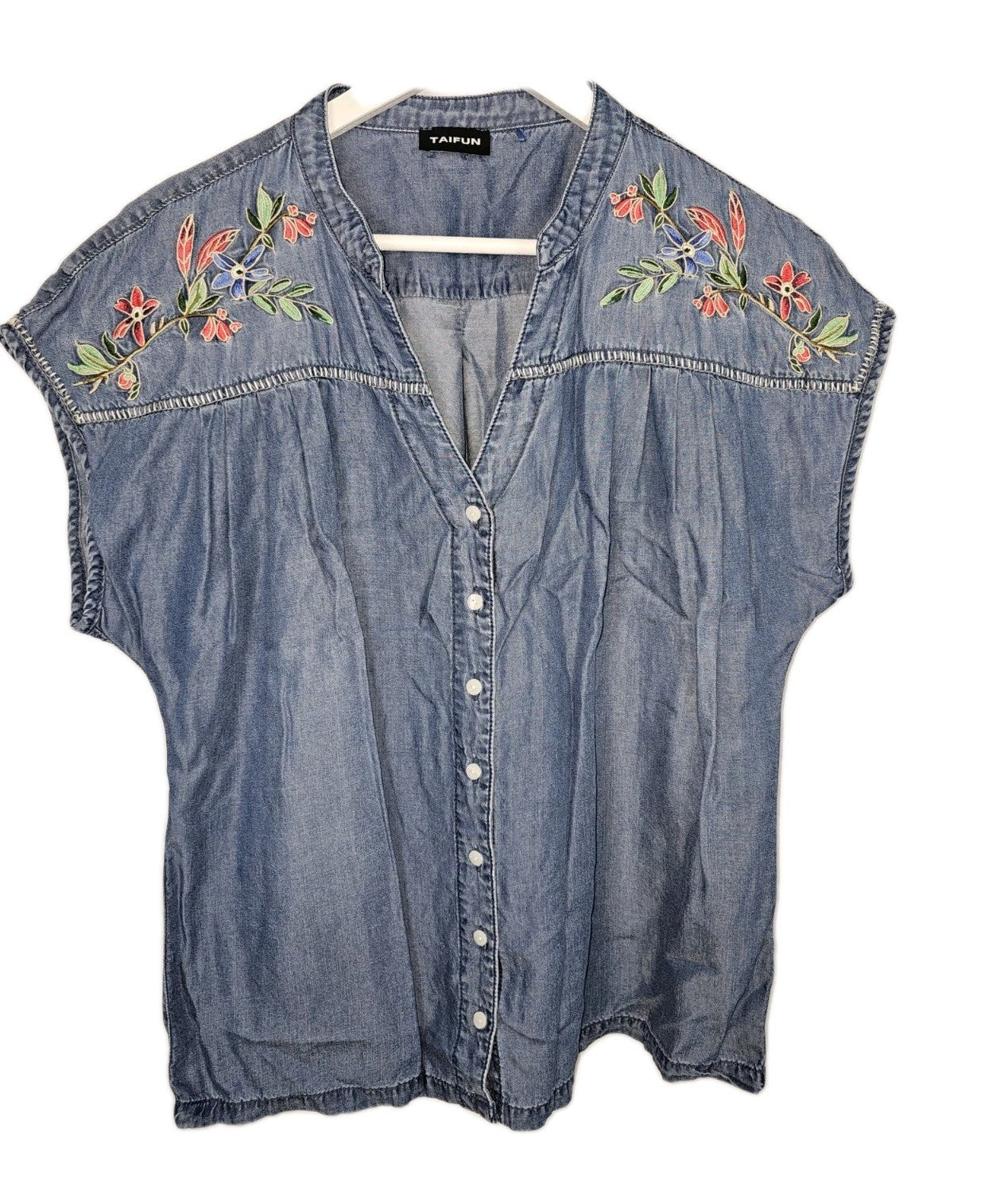 EK8117 Damen Bluse von Taifun, blau, Gr.L (Größe nach Größentabelle) 0