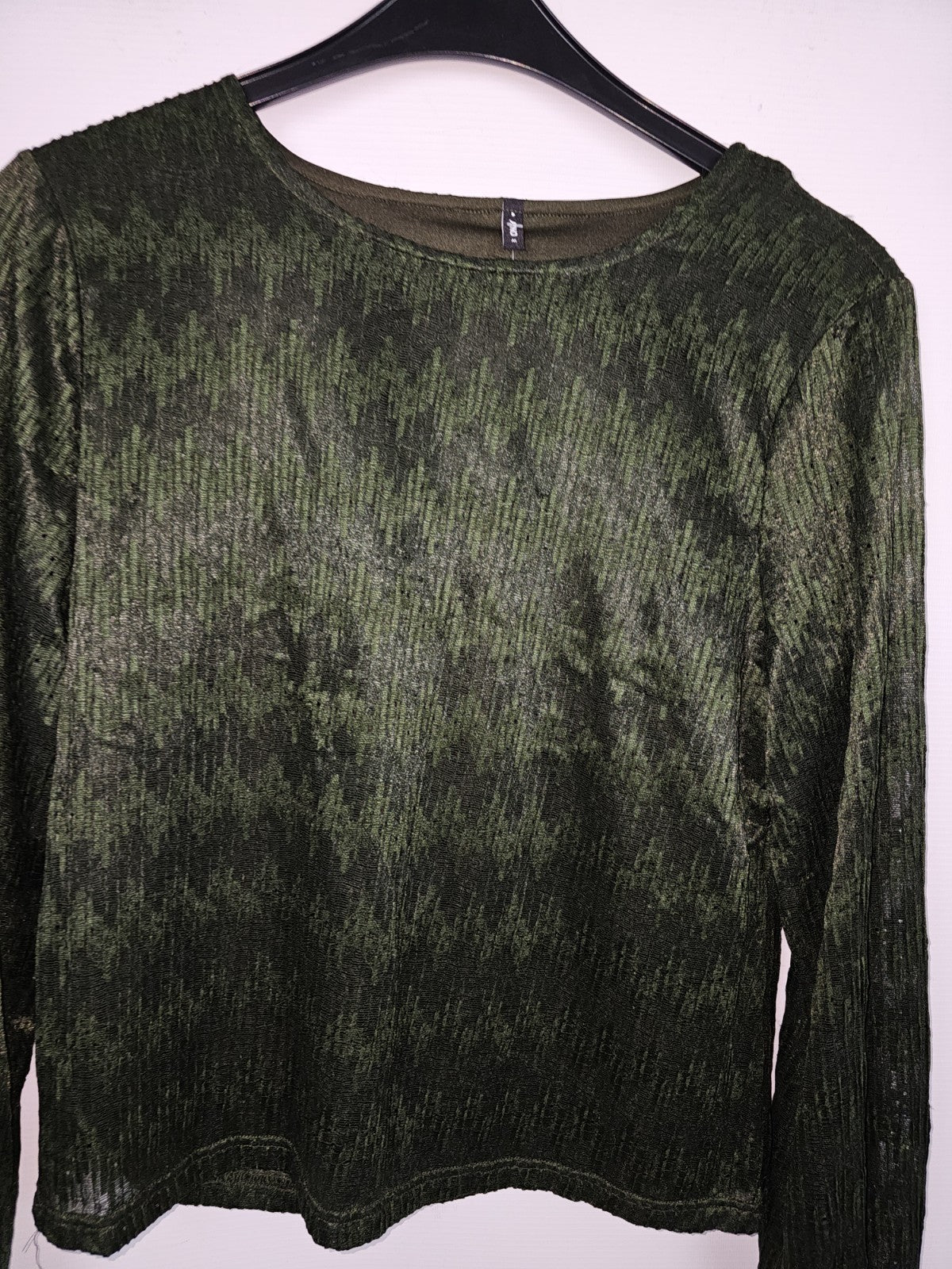 EK1062 Damen Bluse von Only, Dunkelgrün, Gr. M1