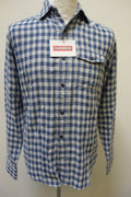 EK0972 Herren Langarm Hemd von Gap, blau/weiß  kariert, Gr. M0