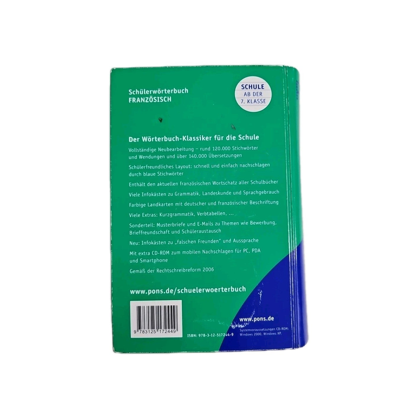 EB4337 PONS Schülerwörterbuch Französisch. Ab 3. Lernjahr:... | Buch |1