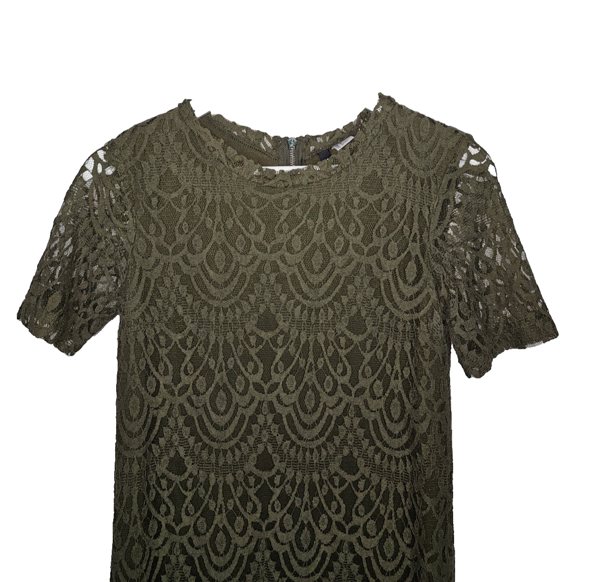 EK7083 Damen Kleid von H&M, Olivengrün,Gr.381