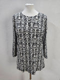 EK5757 Damen Shirt von Bonita, schwarz/weiß, Gr. M0