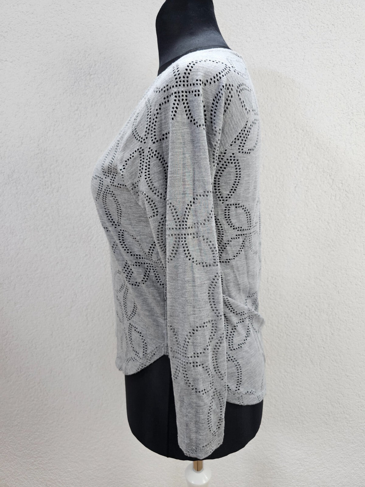 EK5784 Damen Langarmshirt von H&M, grau, Gr. M1
