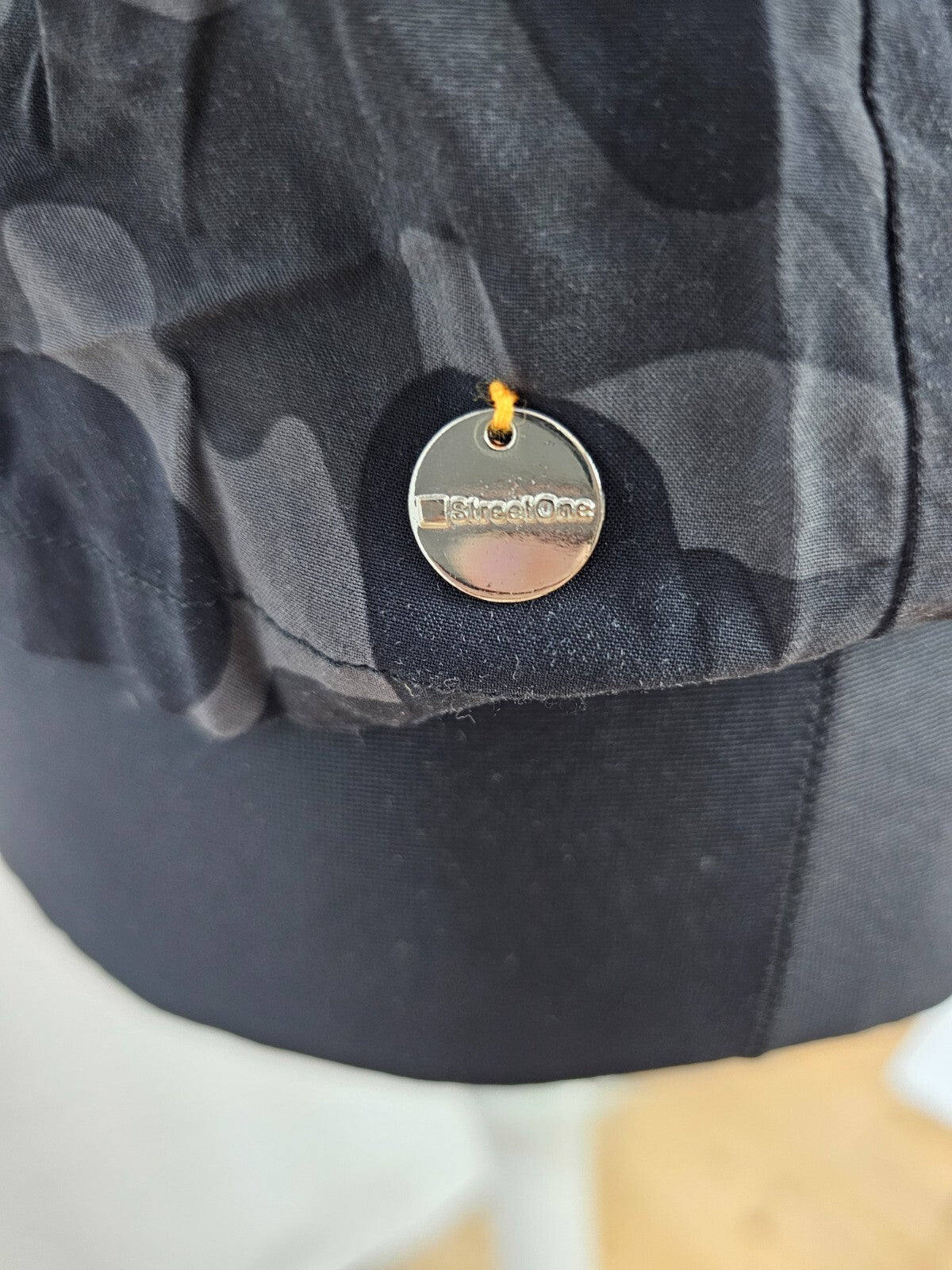 EK6186 Damen Bluse von Street One, schwarz/grau, Gr. 422